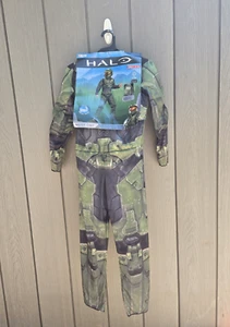 Halo Infinite Master Chief Halloween Costume Kids Muscle Chest Medium 7-8 NWT - Picture 1 of 7