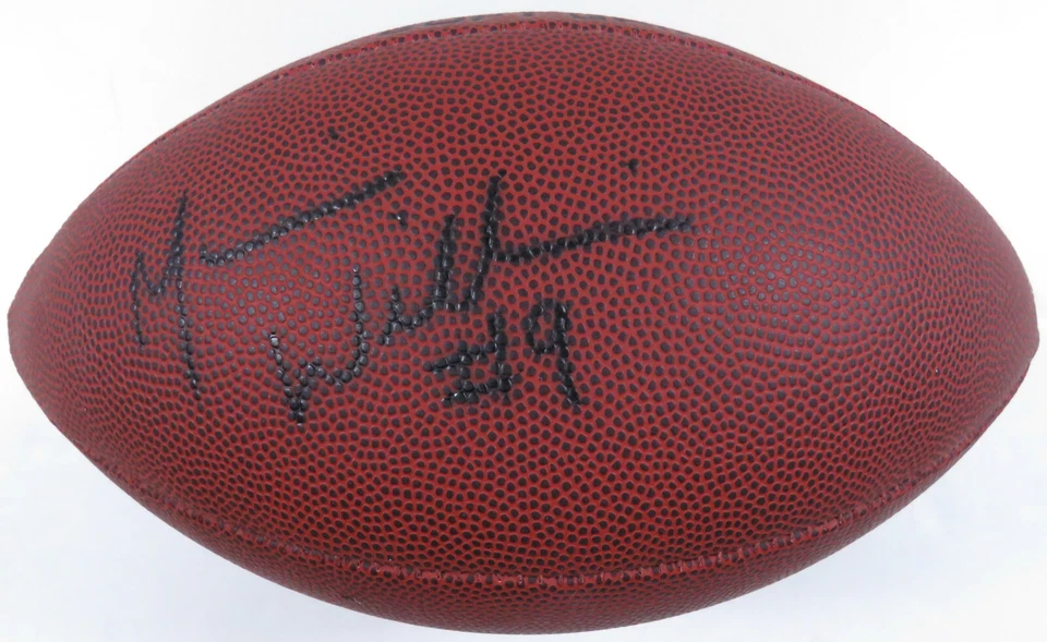 Mario Williams Houston Texans Autographed Signed Wilson NFL Football Foto 1 de 3