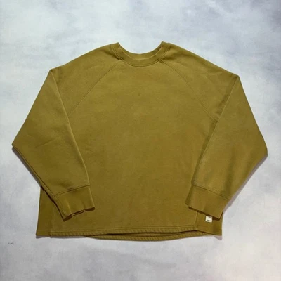 Vuori Restore Oversized Crew Neck Sweatshirt Women's Large Gold Brown Sweater - Image 1 of 4