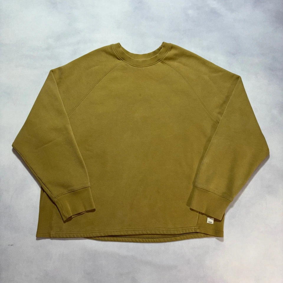 Sudadera para mujer Vuori Restore de gran tamaño cuello redondo grande dorada marrón suéter Foto 1 de 4