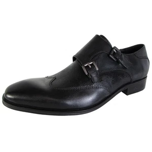 Kenneth Cole New York Hombres Burning Oil LE Monk Correa Zapatos, Negro, EE. UU. 11 - Imagen 1 de 3