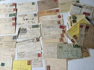 1800er - 1900er 150 + US gestempelte Umschläge / Geschäftswerbung - US Briefmarke - Bild 1 von 24