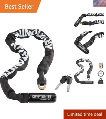 Keeper 785 Bike Chain Lock, Heavy Duty Anti-Theft Lock - Image 1 of 4