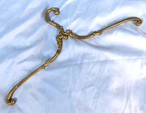 APPENDIABITI VINTAGE OTTONE ORNATO sposa matrimonio HOLLYWOOD REGENCY tono oro 17" - Foto 1 di 5