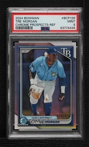 2024 Bowman Chrome Prospects Refractor 45/499 Tre' Morgan #BCP-126 PSA 9 MINT - Picture 1 of 3