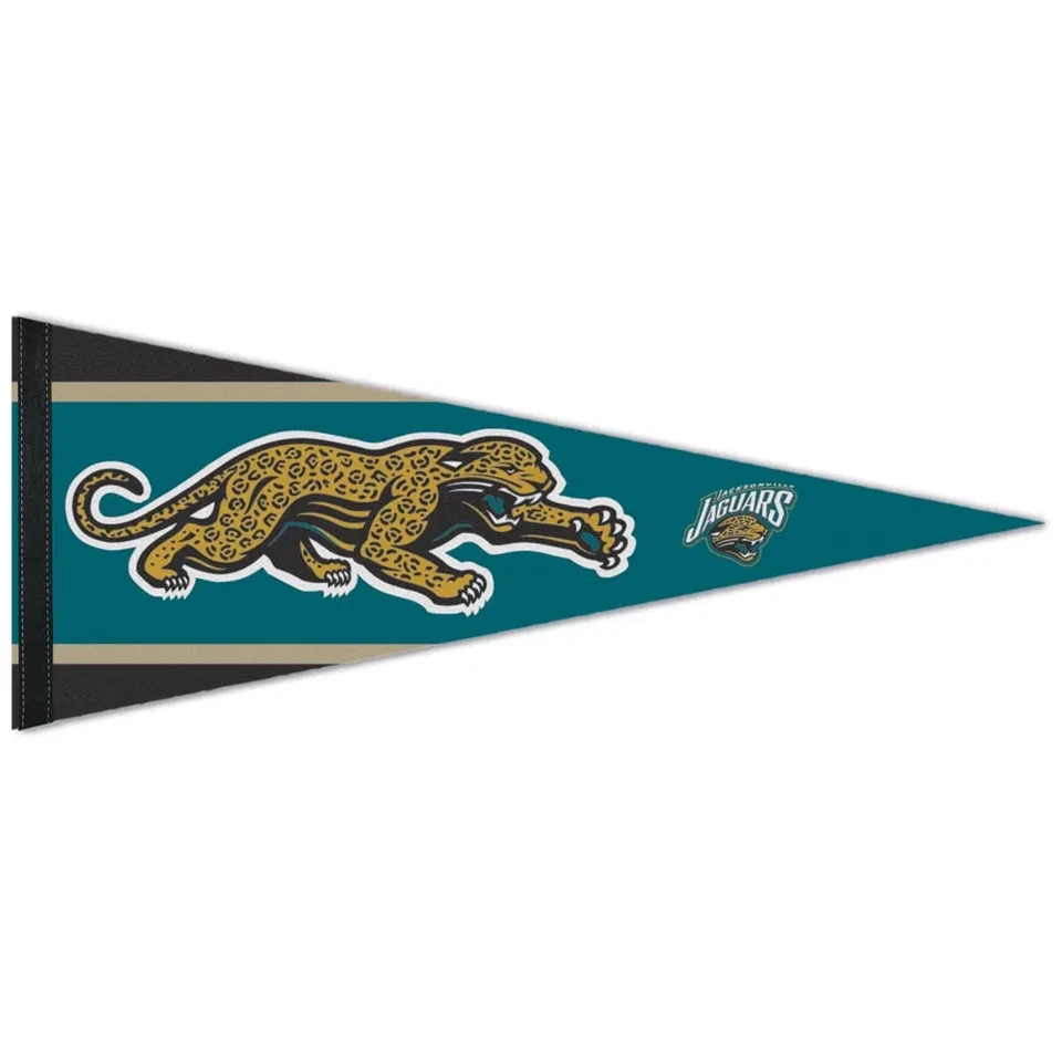 JACKSONVILLE JAGUARS CLÁSICO ROLL UP PREMIUM FIELTRO BANDERÍN 12"x30" WINCRAFT 👀 Foto 1 de 1