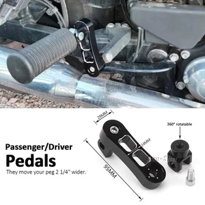 Foot Peg Mount Kit Adjustable Clamp Support Extensions Bracket For Touring - Picture 1 of 12