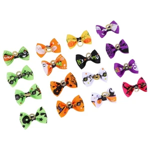 16 Pcs Girl Dog Accessories Doggy Hair Bows Halloween Color Small - Picture 1 of 12