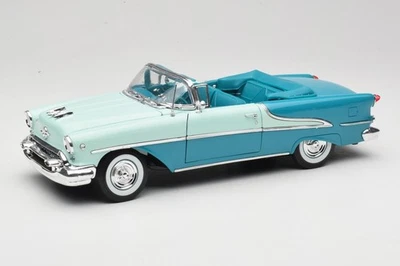 9869W-R1 Oldsmobile Super 88 Convertible Light Blue Welly 1:18 - Immagine 1 di 4