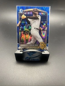 2025 Bowman Leo De Vries Chrome Blue Wave Refractor /150 #BCP-59 - Padres - Picture 1 of 2