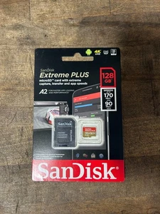 SanDisk Extreme Plus 128GB Micro SD - Picture 1 of 2