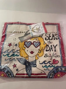 Brighton  SEAS THE DAY TOTE  Large Tote New With Tag Still In The Sealed Bag - Picture 1 of 2