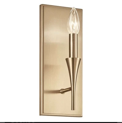 Aplique de pared Champagne bronce una luz de la colección Álvaro Foto 1 de 4