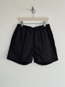 Pantalones cortos de natación Polo Ralph Lauren negros con ribete rojo grandes - Imagen 1 de 12