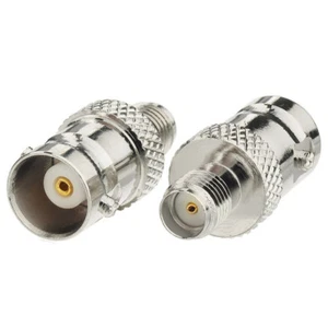 10-PCS SMA Female to BNC Female Connector Adapter for Handheld Two Way Ham Radio - Picture 1 of 5