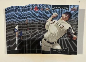 2009 Upper Deck StarQuest Common Silver Complete Set Of 25 Pedroia Lincecum - Picture 1 of 1