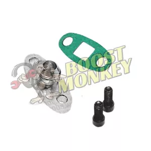 Turbo Oil Drain Gasket Adapter Flange T4 T04S Turbocharger Aluminum Fitting 10AN - Picture 1 of 1