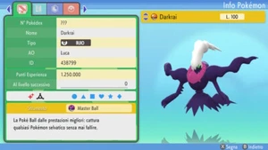 Darkrai Shiny 6IV BR + Masterball Pokemon Diamante, Perla Diamond Pearl remake - Bild 1 von 3