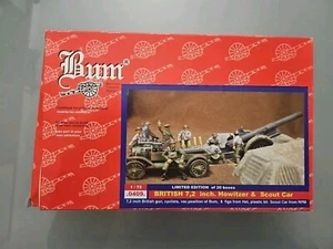 Scatola Soldatini 1/72 BUM British 7.2 Inch.Howitzer & Scout Car - Foto 1 di 11
