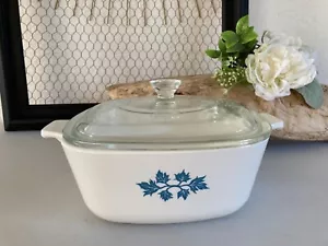 325⚜️ Ancienne Cocotte Plat Carré Pyroflam Pf-2 Avec Couvercle en Verre Vintage - Bild 1 von 11