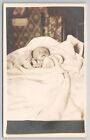 RPPC Newborn Baby In A Blanket Postcard Q24
