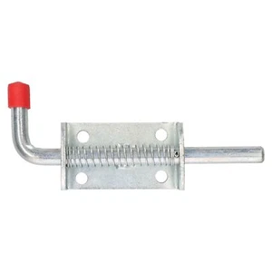 Spring Loaded Shoot Bolt Slide Catch Barrel Lock Trailers, Horse Boxes 3/8" 10mm - Picture 1 of 5