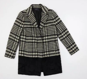 Marks & Spencer Womens Black Pea Coat Size 12 - Picture 1 of 10