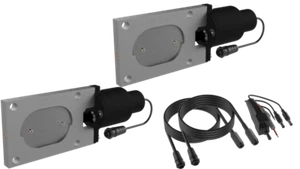 QTP Bolt-On QTEC Dual Low Profile Oval Electric Cutout Valves - Pair - Picture 1 of 6