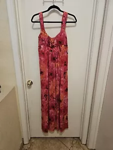 Maxikleid Bisou Bisou Michelle Bohbot 14 rosa/orange geblümt - Bild 1 von 5