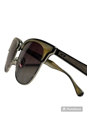 John Varvatos Discontinued Designer Sunglasses JV102 Ivory Black Limited Edition - Image 1 of 4