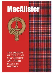 MacAlister Ancestry Scottish Origins of the Clan History Booklet Scottish Gift - Imagen 1 de 2