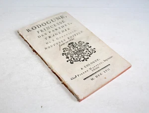 RODOGUNE PRINCESSE DES PARTHES TRAGEDIE de PIERRE CORNEILLE 1757 MARTEAU LIBRAIR - Picture 1 of 4