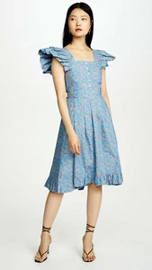 NUEVO VESTIDO DE ALGODÓN PACO RABANNE CON ESTAMPADO FLORAL TALLA 36FR/S-4USA $1173 - Imagen 1 de 15