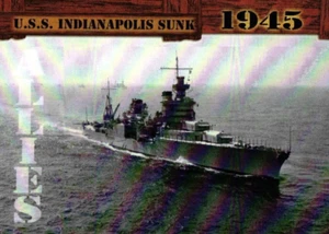 U.S.S. Indianapolis Sunk End of War 1945 Card 148 of 249 - Picture 1 of 4