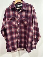 Lumber Jack Outdoors Red Flannel Men's Plaid Button Up Long Sleeve Shirt 3X