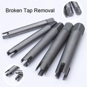 5pcs Broken Tap Extractor Alloy Steel Removal Tool Kit Removes 3 to 20mm Taps - Picture 1 of 9