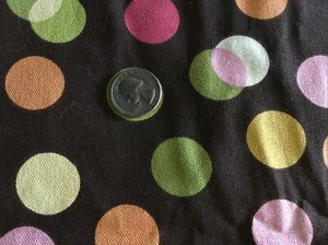 RICHLOOM INDOOR OUTDOOR FABRIC POLKA DOTS 44” x 3 YARDS+ - Picture 1 of 11