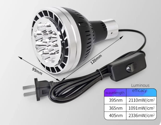 Ручной УФ отверждения лампа 300 Вт относительная световая эффективность 365nm/395nm/405nm новый - Изображение 1 из 1