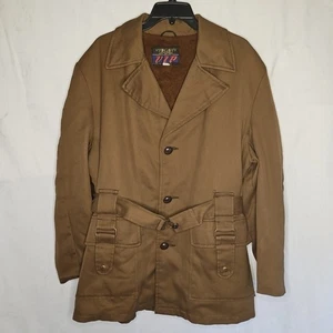Abrigo Chaqueta Forrado Sherpa Marrón VIP De Colección Para Hombre 44 Grande  - Imagen 1 de 5