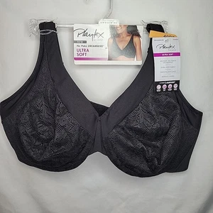 Playtex Bra 40DD Black Dreamwire Ultra Soft No Poke 4833 New with Tags - Picture 1 of 4