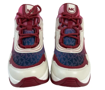 Michael Kors Olympia Trainer Dark Raspberry Sneakers New in Box Women's 7.5 - Image 1 of 4