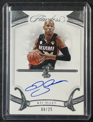 RAY ALLEN 2019-20 PANINI FLAWLESS #FA-RAL AUTOGRAPHS AUTO 8/25 HEAT - image 1 of 2