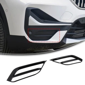 Car Front Bumper Side Air Intake Frame Cover For BMW X1 F48 2020+ Glossy Black - Picture 1 of 11