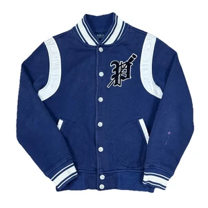 Polo Ralph Lauren 1st Eight P.R.L.C. Letterman Varsity Jacket Distressed Small - Picture 1 of 9