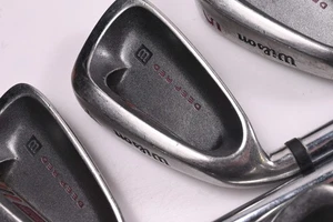 Left Hand Wilson Deep Red Irons / 3-PW+SW / Regular Flex Wilson Fat Shafts - Picture 1 of 7