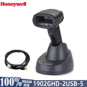Kit de escáner de código de barras de mano inalámbrico Honeywell 1902Hd-2USB-5 2D USB Bluetooth - Imagen 1 de 7