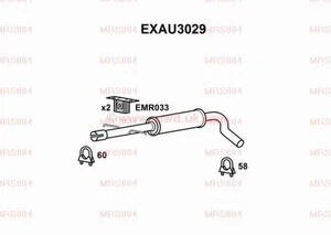EXAU3029 Exhaust Centre Box TT 1.8 99-06 - Picture 1 of 5