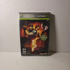 Resident Evil 5 (Microsoft Xbox 360 2009) Platinum Hits Brand New Factory Sealed - Picture 1 of 5