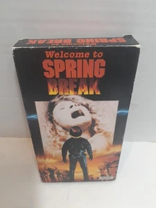 WELCOME TO SPRING BREAK VHS Horror Slasher Biker AVID Video VTG 1990 Rare - Picture 1 of 3