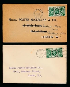 GB 1935 SILVER JUBILEE 1/2d PRINTED MATTER..WALDEGRAVE CARTER + FOSTER MCCLELLAN - Picture 1 of 1